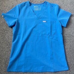 Capri Blue Figs Scrub Top